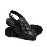 Black Cut Peshawari Chappal DZ55