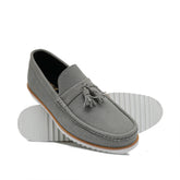 Regal Grey Suede Tassel Shoes LZ01