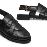 Black Cut Peshawari Chappal DZ55