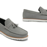 Regal Grey Suede Tassel Shoes LZ01