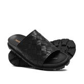 Black Woven Slipper SA110