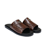 Brown Woven Slipper SA37