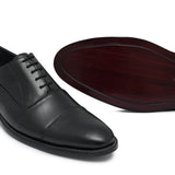 Black Lace Leather Shoe Ph09