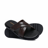 Brown Leather Slipper SA145