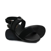 Black suede Belt Sendal DZ56