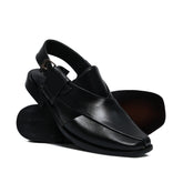 Black Leather Sandal GT20