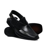 Black Leather Sandal GT20
