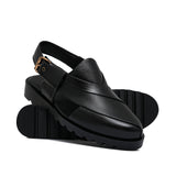 Black Peshawari Chappal Da31