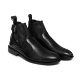 Singal Strap Black Ankle Boots pz10