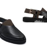 Midnight Crest Peshawari Chappal DZ51