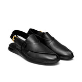 Imported Black Peshawari Chappal DJ02