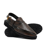 Brown Textured Sandal DJ09