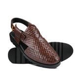 Heritage Brown Leather Sandal DZ40