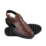 Heritage Brown Leather Sandal DZ40