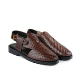 Heritage Brown Leather Sandal DZ40