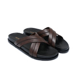 Brown Cross Slipper SA120