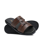 Brown Cross Slipper SA03