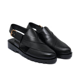 Black Peshawari Chappal Da31