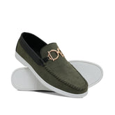 Green Suede Shoe Lz06