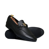 Black V Buckle Folding Shoe PA65