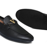 Black V Buckle Folding Shoe PA65