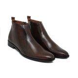 Brown Leather Chelsea Boot PS02