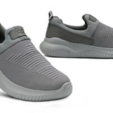 All-Grey Slip-On Athletic Sneakers RS03