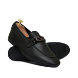 Black Folding Shoe with V Buckle PA57