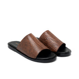 Brown Leather Slipper SA68