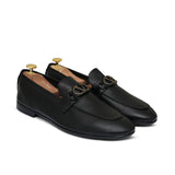 Black Folding Shoe with V Buckle PA57