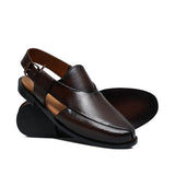 Black Leather Sandal GT25