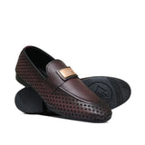 Maroon Perforated Shoe PA64