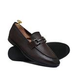 Brown Folding Shoe with Elegant Buckle PA55