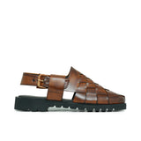 Tan Croc Leather Peshawari Chappal DZ48