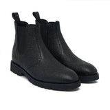 Black Shinny Chelsea Boots PU03