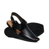 Black Leather Sandal GT23