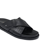 Black Cross Slipper SA73