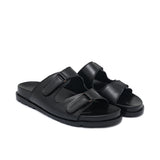 Black Double Buckle Slipper SA72