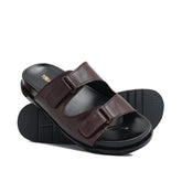 Brown Double Buckle Slipper SA77