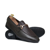 Brown Top Emboss Folding Shoe PA71