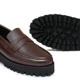 High Sole Brown Shoe FU01