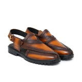 Walnut Brown Brogue Peshawari Chappal DAZ8