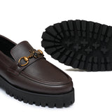 High Sole Brown Shoe FU03