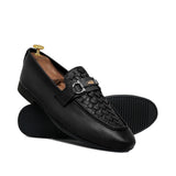 Black Folding Shoe with Elegant Buckle PA52
