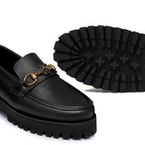 High Sole Black Shoe FU02