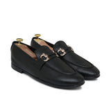 Black Buckled Folding Shoe PA39