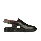 Quilted Leather Peshawari Chappal DAZ2