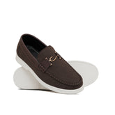 Kids' Coffee Brown Suede Shoe Lak02