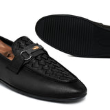 Black Folding Shoe with Elegant Buckle PA52