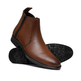 Brown Zip Chelsea Boots PD05